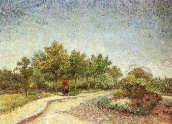 Lane in Voyer d'Argenson Park at Asnieres